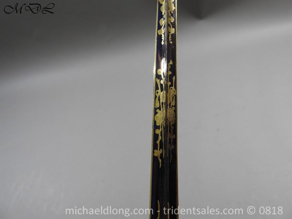 Steel Hilted Small Sword with Blue and Gilt Blade - Image 17