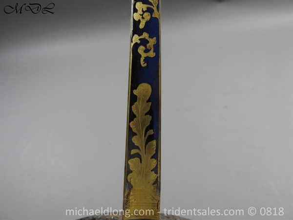 Steel Hilted Small Sword with Blue and Gilt Blade - Image 14