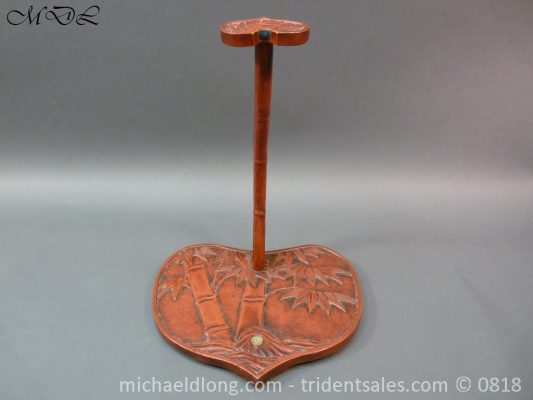 Japanese Red lacquer Sword Stand