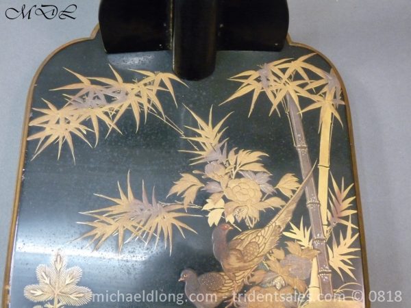 Japanese Black and Gold lacquer Sword Stand - Image 9