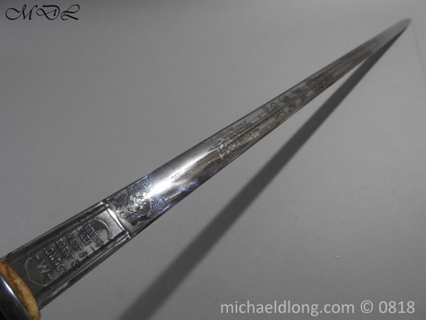 Highland Light Infantry Undress Officer's Sword - Image 17