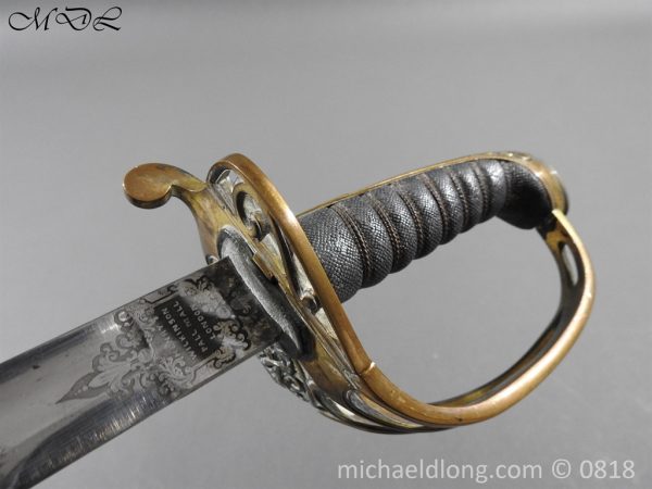 British 1822 Officers Sword by Wilkinson - Maj G Balfour - Image 8