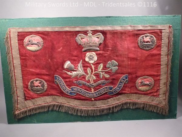 Montgomeryshire Cavalry Victorian Drum Banner