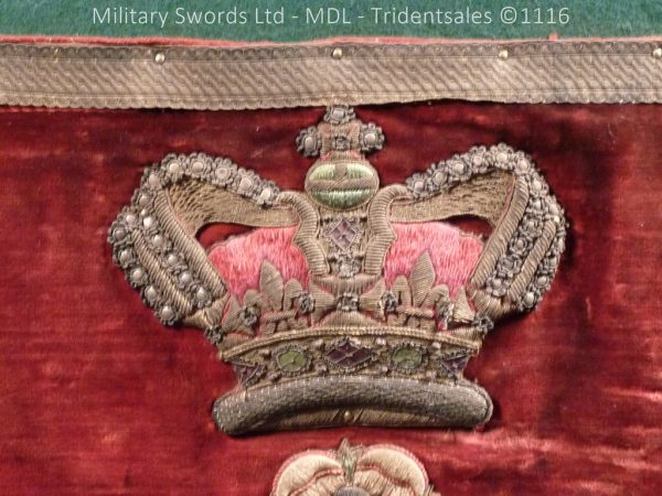 Montgomeryshire Cavalry Victorian Drum Banner - Image 2