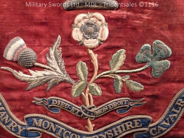 Montgomeryshire Cavalry Victorian Drum Banner - Image 16
