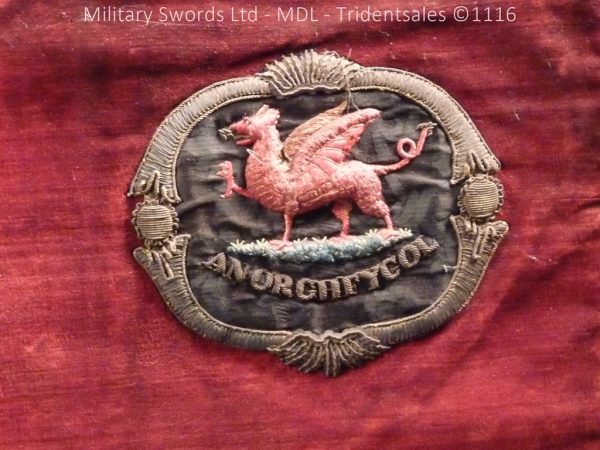 Montgomeryshire Cavalry Victorian Drum Banner - Image 12