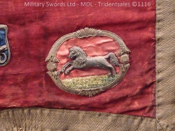 Montgomeryshire Cavalry Victorian Drum Banner - Image 11