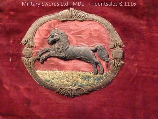 Montgomeryshire Cavalry Victorian Drum Banner - Image 9