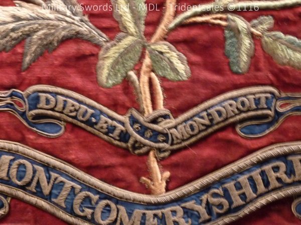 Montgomeryshire Cavalry Victorian Drum Banner - Image 7