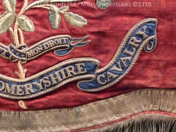 Montgomeryshire Cavalry Victorian Drum Banner - Image 5