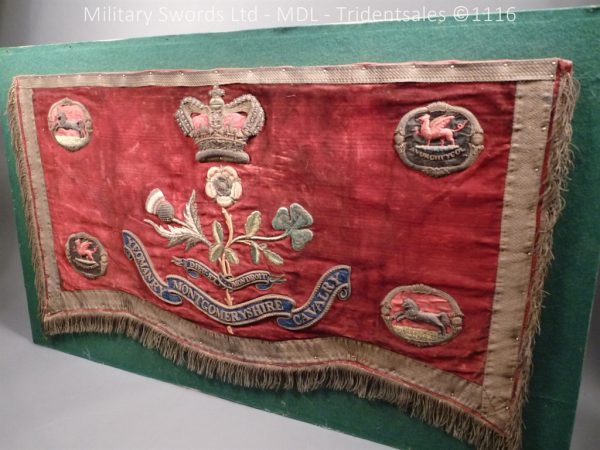 Montgomeryshire Cavalry Victorian Drum Banner - Image 4
