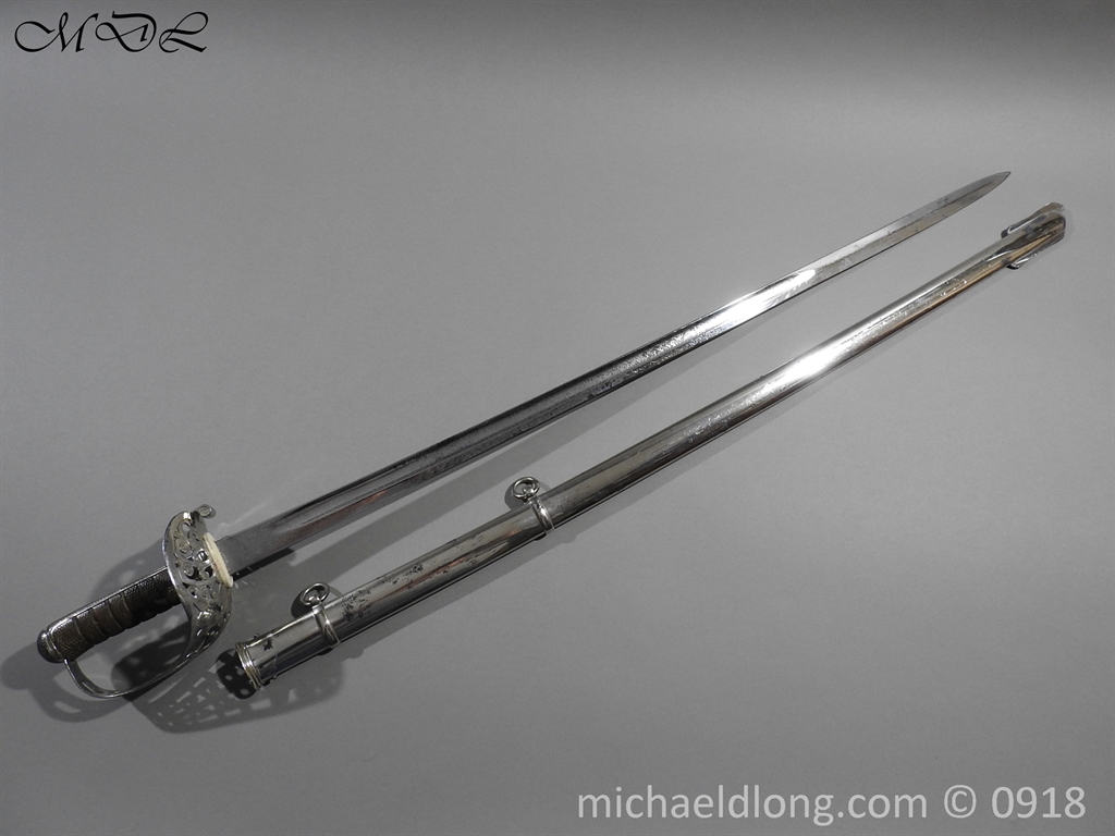 2nd Dragoon Guards Officer's Sword DSO Machine Gun Officer