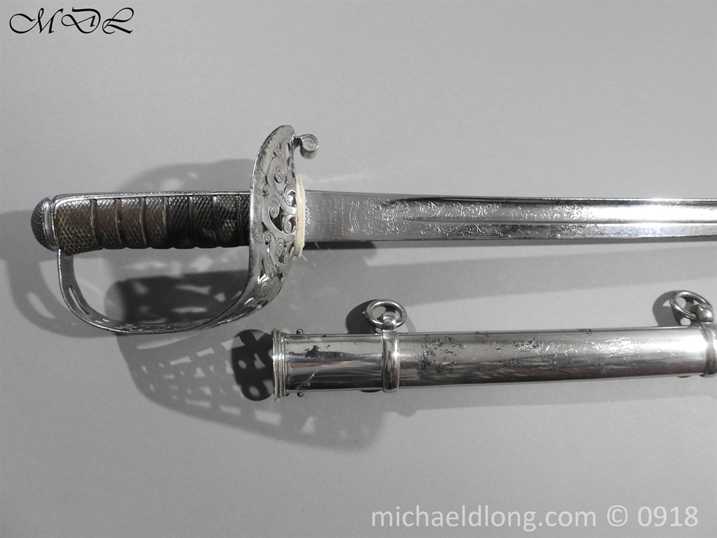 2nd Dragoon Guards Officer's Sword DSO Machine Gun Officer - Image 2