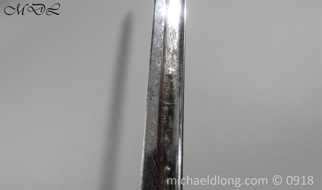 2nd Dragoon Guards Officer's Sword DSO Machine Gun Officer - Image 14