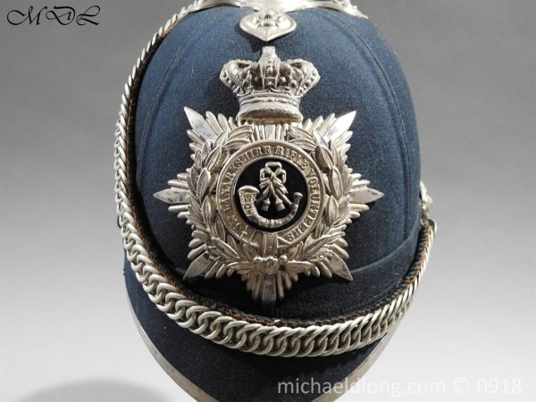 3rd Lanarkshire Volunteers Green Cloth Officer's Helmet - Image 2