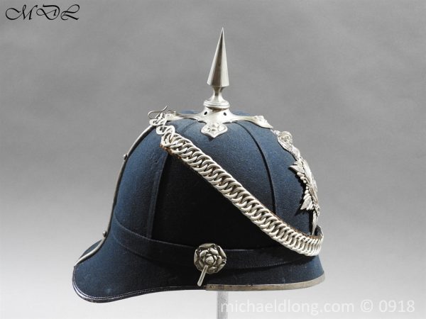 3rd Lanarkshire Volunteers Green Cloth Officer's Helmet - Image 13