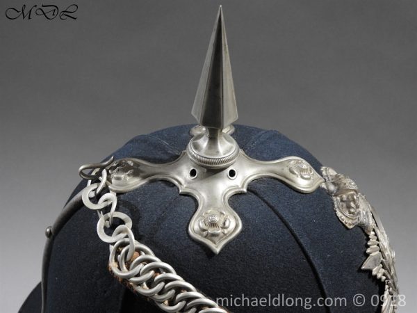 3rd Lanarkshire Volunteers Green Cloth Officer's Helmet - Image 12
