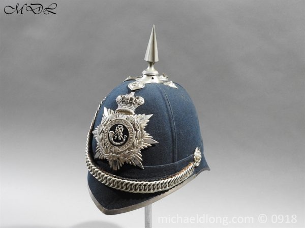 3rd Lanarkshire Volunteers Green Cloth Officer's Helmet - Image 5