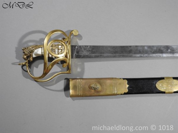 British Georgian Presentation Naval Sword - Image 2
