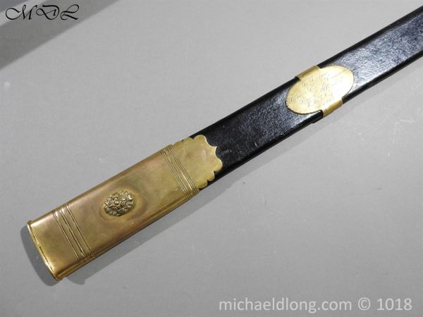 British Georgian Presentation Naval Sword - Image 29