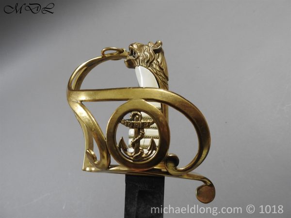 British Georgian Presentation Naval Sword - Image 15