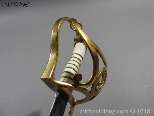 British Georgian Presentation Naval Sword - Image 12