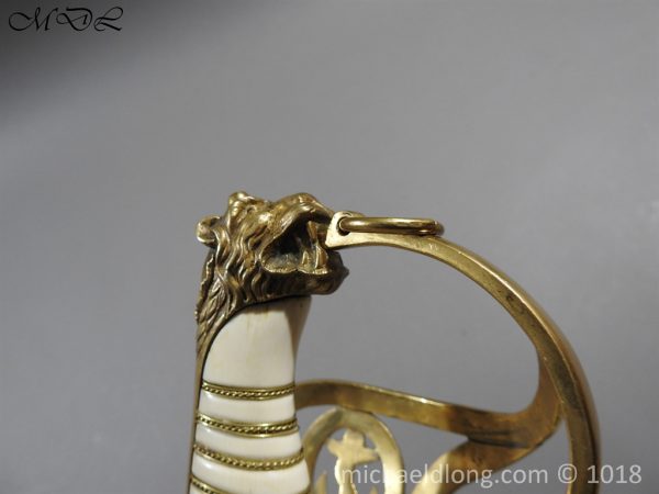 British Georgian Presentation Naval Sword - Image 9