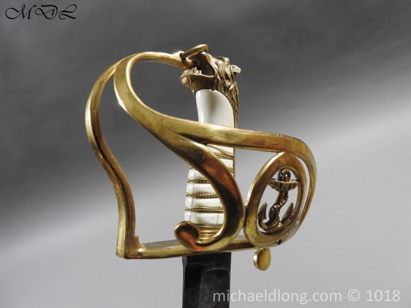 British Georgian Presentation Naval Sword - Image 4