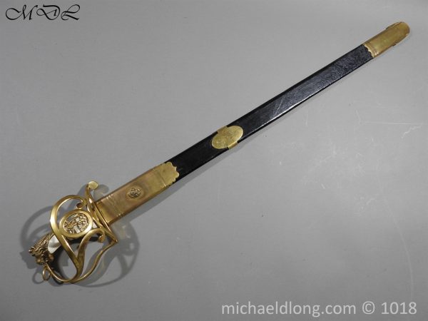 British Georgian Presentation Naval Sword - Image 3
