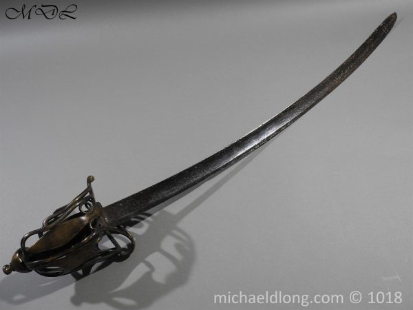 Scottish Brass Hilt Broadsword c 1790