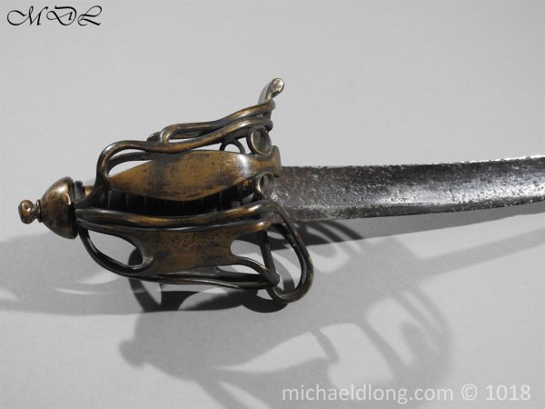 Scottish Brass Hilt Broadsword c 1790 - Image 2