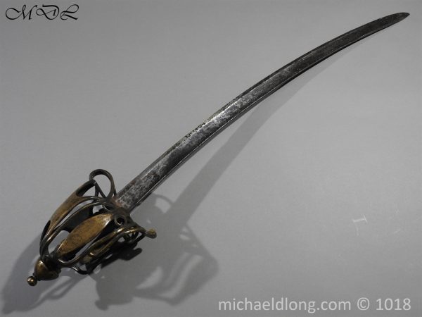 Scottish Brass Hilt Broadsword c 1790 - Image 5