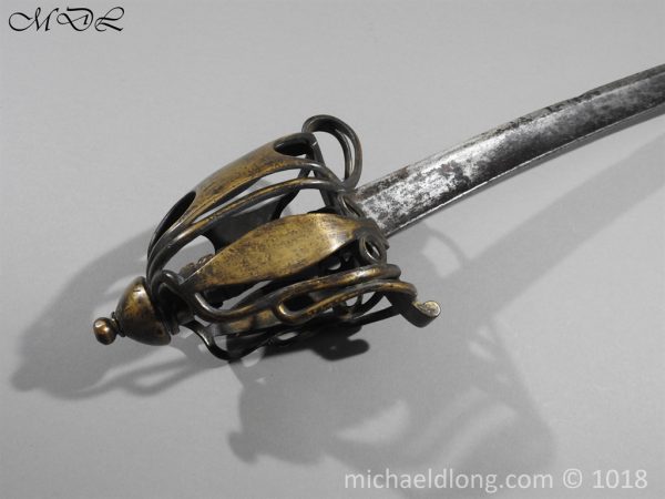 Scottish Brass Hilt Broadsword c 1790 - Image 6