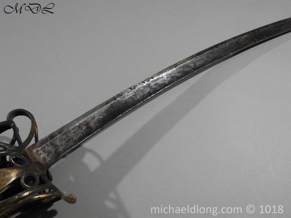 Scottish Brass Hilt Broadsword c 1790 - Image 7