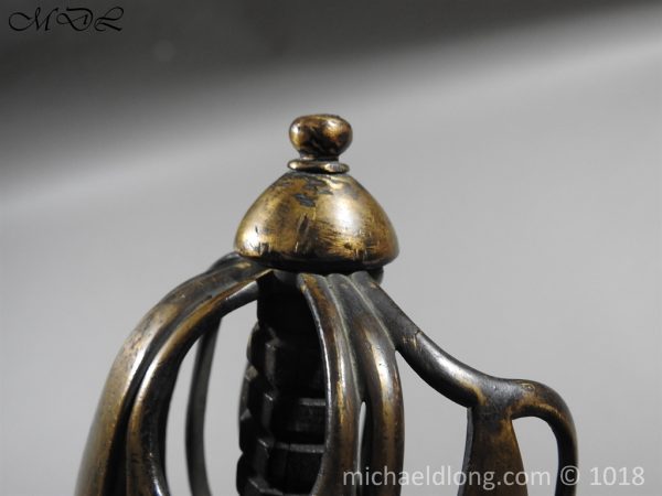 Scottish Brass Hilt Broadsword c 1790 - Image 15