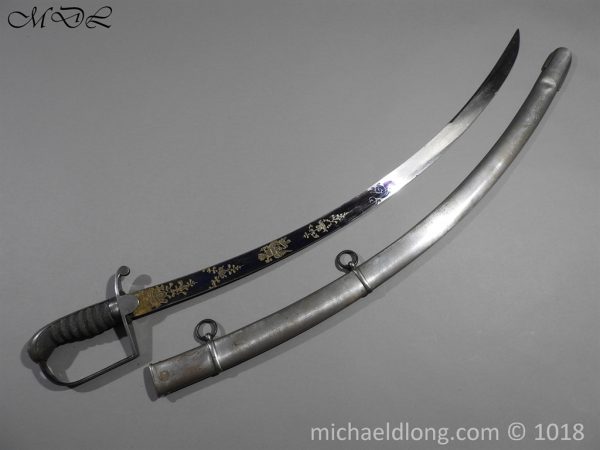 American Blue and Gilt Officer's 1796 Pattern Light Cavalry Sword