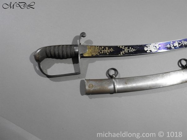 American Blue and Gilt Officer's 1796 Pattern Light Cavalry Sword - Image 2