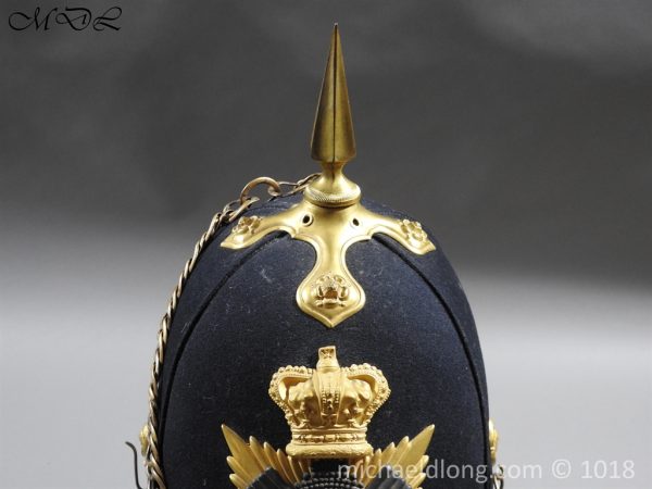 Royal Scots Victorian Blue Cloth Helmet - Image 2