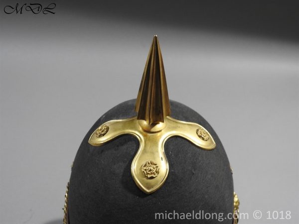First Surrey Rifles Victorian Officer’s regimental pattern Helmet c 1860 - Image 2