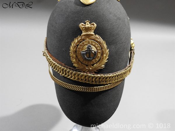 First Surrey Rifles Victorian Officer’s regimental pattern Helmet c 1860 - Image 12