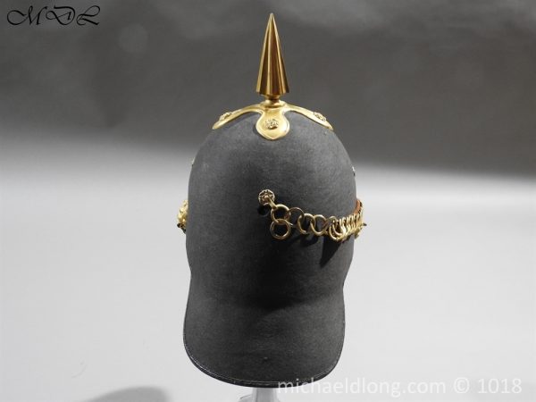 First Surrey Rifles Victorian Officer’s regimental pattern Helmet c 1860 - Image 8