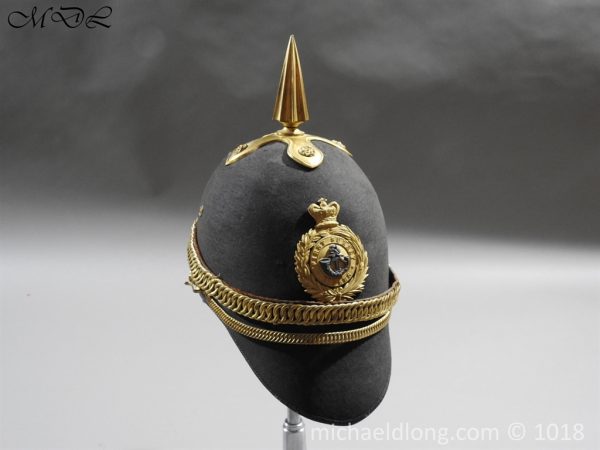 First Surrey Rifles Victorian Officer’s regimental pattern Helmet c 1860 - Image 3