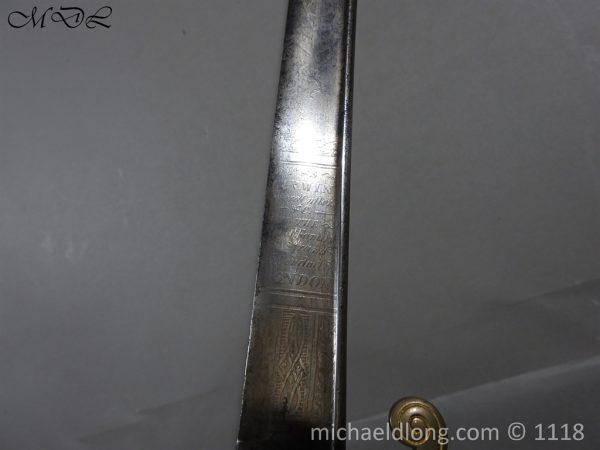 British Pipeback Officer's Victorian Naval Sword - Image 9