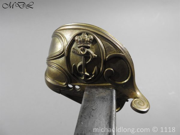 British Pipeback Officer's Victorian Naval Sword - Image 6