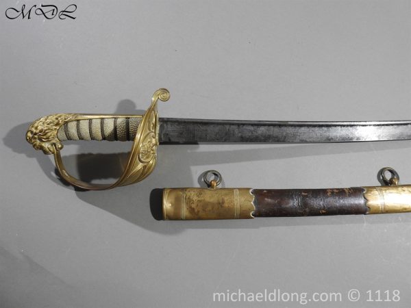 British Pipeback Officer's Victorian Naval Sword - Image 2