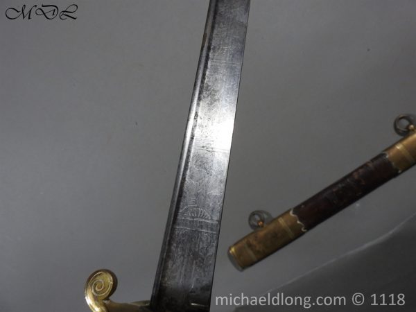 British Pipeback Officer's Victorian Naval Sword - Image 8
