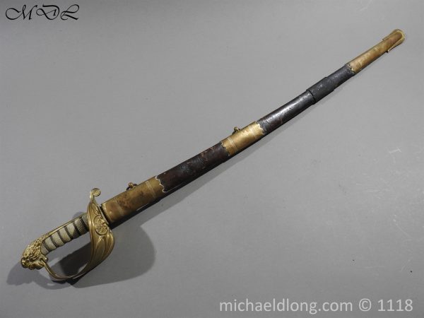 British Pipeback Officer's Victorian Naval Sword - Image 3