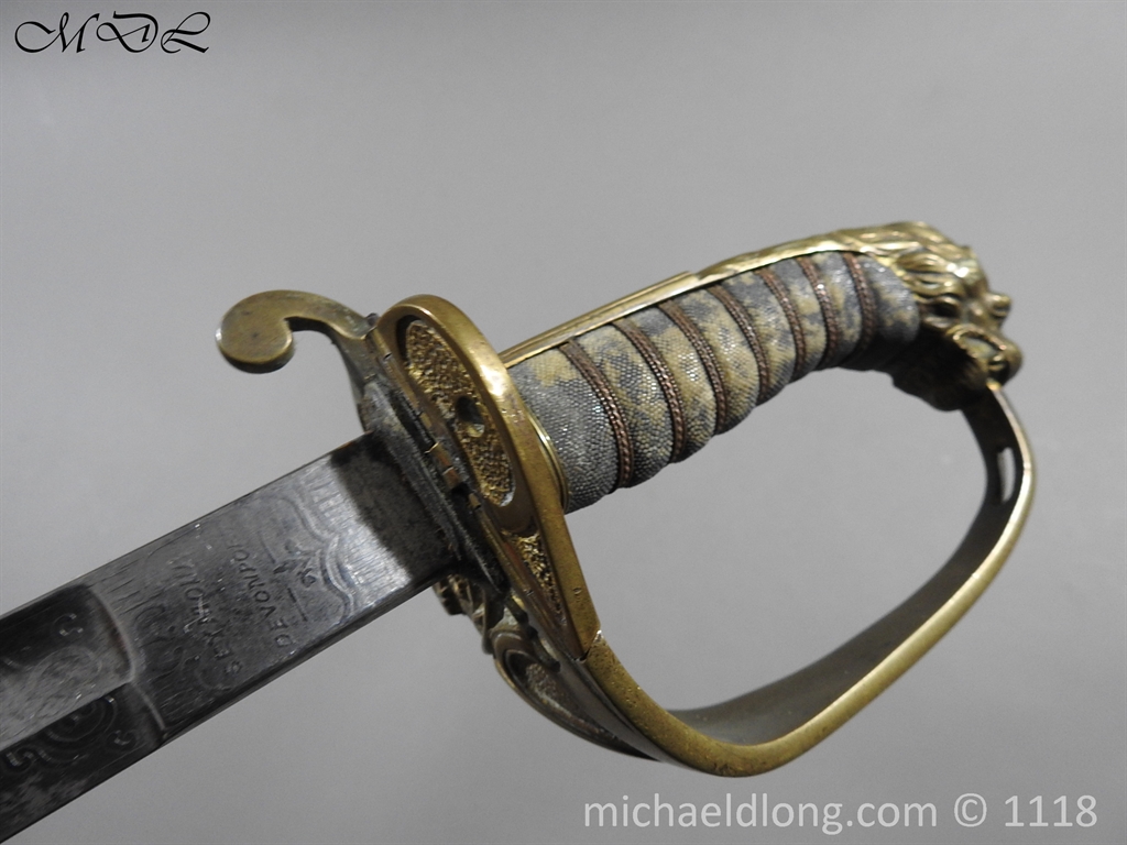 British Officer's Victorian Naval Sword By Seymour Devonport - Image 6