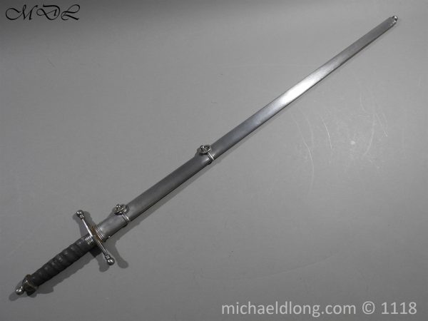 Scottish Highlanders Cross Hilt Sword dated Xmas 1912 - Image 27