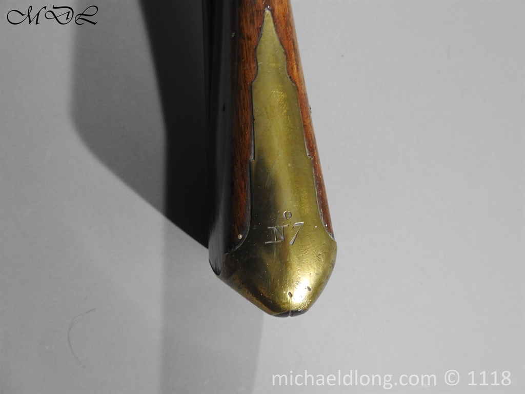 British Musket Bore Flintlock Cavalry Carbine by Nock - Image 4